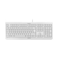 CHERRY KC 1000, Kabelgebundene Tastatur, Weiß Grau,...
