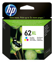 HP 62XL Cyan/Magenta/Gelb Original Druckerpatrone mit...