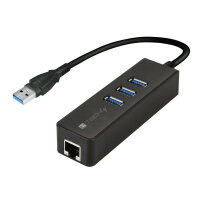 Techly IDATA USB-ETGIGA-3U2 Schnittstellen-Hub USB 3.2...