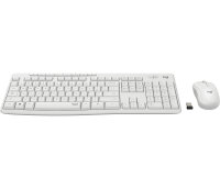 Logitech MK295 Silent Wireless Combo Tastatur USB QWERTZ Deutsch Weiß
