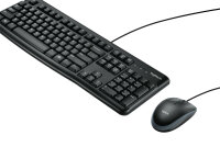 Logitech Desktop MK120 Tastatur USB QWERTY UK International Schwarz
