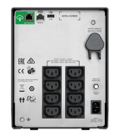 APC SMC1500IC Unterbrechungsfreie Stromversorgung (USV) Line-Interaktiv 1,5 kVA 900 W 8 AC-Ausgänge